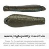 image:imageBig Agnes Anthracite  Sleeping BagOlive NightChinois Green