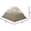 image:imageBig Agnes C Bar  3Season Backpacking TentVetiver