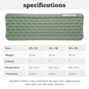 image:imageBig Agnes Campmeister Deluxe  Insulated Sleeping Pad Wide Long25x72 Wide Regular